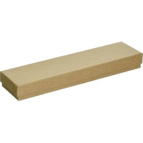 Beadaholique Kraft Brown Cardboard Jewelry Boxes (16 Pack), 8 x 2 x 1