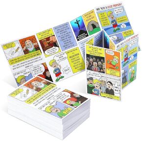 100 Pcs are You A Good Person? Kids Gospel Tract Card Christian Tracts Salvation Cards Prayer Cards Pocket Holy Postcard Christian Inspirational Bible Verses Bookmark for Kids Women Men