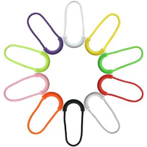 100pcs 10colors Zipper Pulls Nylon Cord Zipper Tag Extension U-Shape Fixer Cord Zipper Tab Replacement for Clothes Luggage Backpacks Jackets Handbag Tents