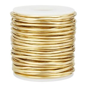 BENECREAT 12 Gauge Soft Brass Wire 65Feet Per Roll Brass Craft Jewelry Wrapping Wire Alloy Brass Wire Solid Bare Brass Spool Craft Bead Wire for Jewelry Making