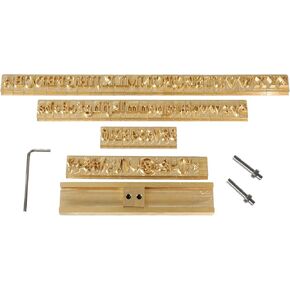 النحاس النحاس ختم الحروف المرنة أرقام الحروف الهجائية الرموز الأحرف قوالب CNC النقش قوالب لآلة ختم احباط الساخنة DIY هدية (10mm الوقت الروماني الجديد)