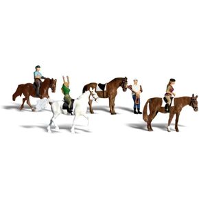 Horseback Riders HO Scale Woodland Scenics