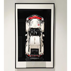 Display Wallboard for Lego Technic Porsche 911 RSR Race Car Model Building Kit 42096, Compatible with Lego Porsche, Gift Ideas for Lego Car Wall Mount Enthusiast, Size:19.7X 31.5in, Only Wallboard