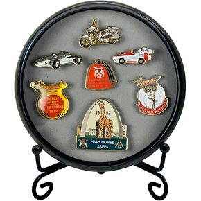 Kudos Pin Display Case with Stand - Shadow Box for Lapel Pin, Collector Pin - Display Board for Pin Collection