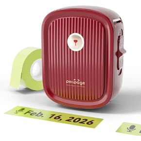 Label Maker with Tape, P10 Bluetooth Label Printer with 0.55''x13.8 ft Continuous Labels, Mini Thermal Sticker Printers with Multiple Templates for Home Use, Office Organization