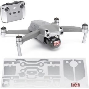 Wrapgrade Skin Compatible with DJI Air 2S | Accent Color A (NEON Yellow)