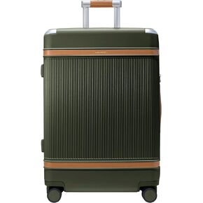 Paravel Aviator Luggage | Carbon-Neutral Travel Suitcase from Recycled Materials| Durable Luggage with Wheels| Safari Green