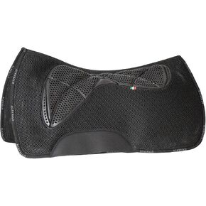 Acavallo 3D Spacer Memory Foam and Ac Grip Gel Western Pad, One Size, Black, Horse Equipment Accessories