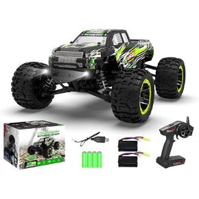 RACENT RC Truck 1:16 4x4 All Terrain RC Car 40KPH High Speed Remote Control Cars for Boys, Off-Road Monster Truck with 2.4Ghz Radio Control, 2 Batteries, Gifts for Kids Adults