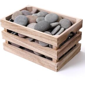 ROCART 100PCS Extra Large 2.25-4.05" Flat Rocks for Painting, Smooth River Rocks Painting Supplies for Kindness Stones, Arts and Crafts, Decoration