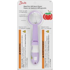 Dritz Magnified LED Seam Ripper, Purple