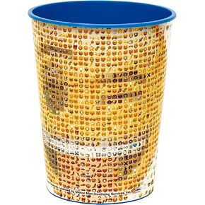 Unique Wink Emoji Multicolor Plastic Stadium Cup - 16oz, 1 Count - Durable & BPA-Free - Vibrant Design - Perfect For Parties, Picnics & Events