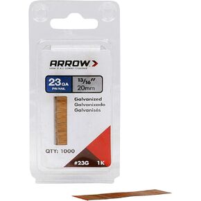 مسمار دبوس من Arrow 23G20-1K مقاس 13/16 بوصة، عبوة من 1000 قطعة