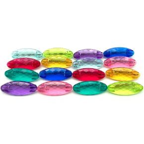 Generic Japanese Jewel Lock Hijab Safety Pins, Plastic Cover Stainless Steel Pins Oval Safety Pin for Safely Locking Clothes Brooch Pins Scarf Clips Set of 16 (Translucent)