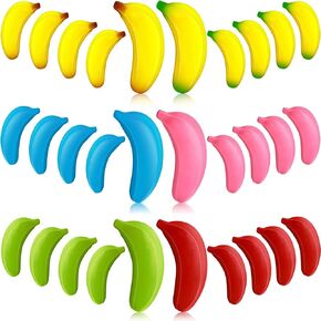 Civaner 30 Pcs Banana Stress Toys Stretchy Banana Relief Toys Fidget Anxiety Toys Banana Stress Balls Bulk Mini PU Banana Party Favors Tiny Party Supplies for Stress Relief(Yellow)