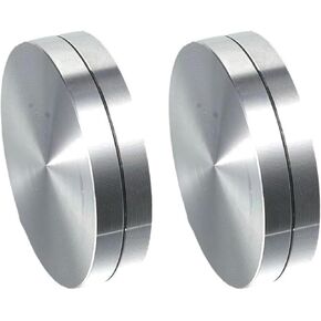 2Pcs Silver 30mm Ceramic Clay Pottery Wheel Throwing Trimming Spinner Trim Stabilizer Metal Rotary Disc Wheel Mini Pottery Wheel Trimmer Tool Polymer Clay Tools Ceramic and Pottery Tools