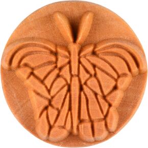 MKM Pottery Tools Stamps 4 Clay Large Round Decorative Stamp for Clay (Scl-001 Complicated Heart)