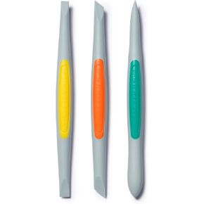 Xiem Clay Finishing Tools (Medium): Flex-Firm Silicone Set (3pcs) CFFM3-10508