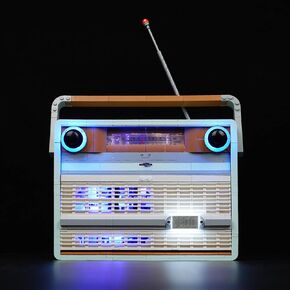 LED Light Kit for Lego Retro Radio 10334, Lighting Set Compatible with Lego 10334 Retro Radio Building Blocks Model (Lights Only, No Lego Set)