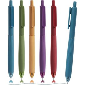 Colored Gel Pens, Bible Pens, 0.5 mm 5 Pastel Ink Colors, Pens Fine Point Smooth Writing For Journaling For Coloring, Bible Pens No Bleed Through School Office Supplies for Women & Men