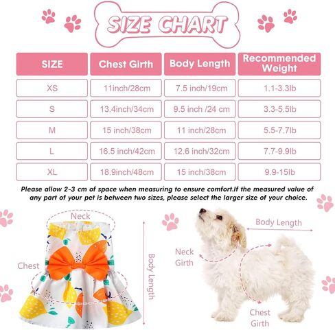 5 Pieces Dog Clothes Girl Dog Dresses Small Floral Puppy Dresses Pet Cat Princess Bowknot Clothes Cute Puppy Summer Outfits for Yorkie Female Cat Small Pets, 5 Styles(Cute Style,Small) in Kuwait