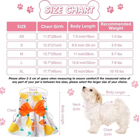 5 Pieces Dog Clothes Girl Dog Dresses Small Floral Puppy Dresses Pet Cat Princess Bowknot Clothes Cute Puppy Summer Outfits for Yorkie Female Cat Small Pets, 5 Styles(Cute Style,Small) in Kuwait
