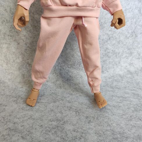 1/6 Custom Scale Man Oversized Hoodie + Trousers Pant Outfit for 12" Male Action Figure Doll Clothes (White) in Kuwait