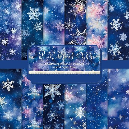 Scrapbook Paper Pad, 24 Sheets Mixture Colored Paper, 6"×6" Holiday Pattern Cardstock Paper Assorted Colors, Scrapbooking Supplies Paper for Junk Journal Craft DIY Photo Album Cottagecore Room Décor in Kuwait
