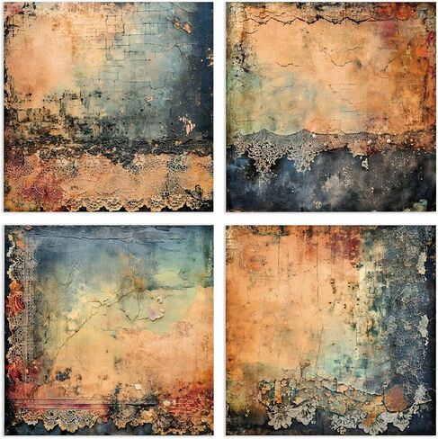 Scrapbook Paper Pad, 24 Sheets Mixture Colored Paper, 6"×6" Holiday Pattern Cardstock Paper Assorted Colors, Scrapbooking Supplies Paper for Junk Journal Craft DIY Photo Album Cottagecore Room Décor in Kuwait