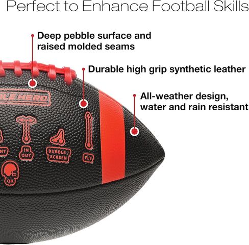 Huddle Hero Mini Football 2-Pack w/Pump (Black and Brown) in Kuwait