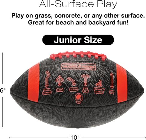 Huddle Hero Mini Football 2-Pack w/Pump (Black and Brown) in Kuwait