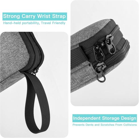 Labels Makers Case Compatible with Phomemo D30 Label Maker/Memoking D30 label maker/NiiMbot D11, Mini Labeler Printer Carrying Bag Organizer with Pockets for Tape Paper Roll and Accessories, CASE ONLY in Saudi Arabia