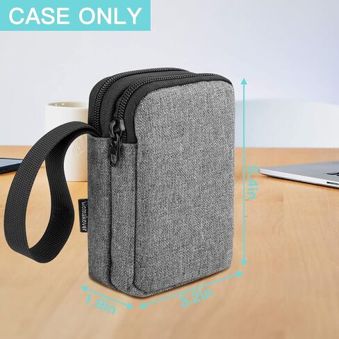 Labels Makers Case Compatible with Phomemo D30 Label Maker/Memoking D30 label maker/NiiMbot D11, Mini Labeler Printer Carrying Bag Organizer with Pockets for Tape Paper Roll and Accessories, CASE ONLY in Saudi Arabia