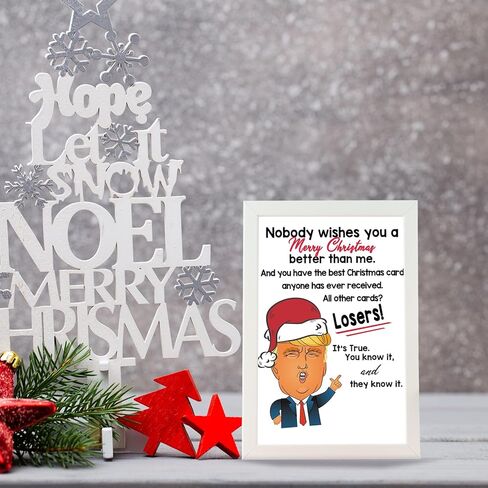 بطاقة ترامب لعيد الميلاد المضحكة، هدايا عيد الميلاد الفكاهة للنساء والرجال، بطاقات عيد الميلاد رائعة له، بطاقة هدايا للعطلات تحت عنوان الفكاهة ترامب لها in Kuwait