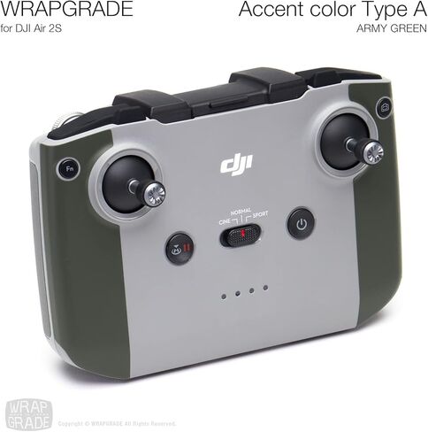 Wrapgrade Skin Compatible with DJI Air 2S | Accent Color A (NEON Yellow) in Kuwait