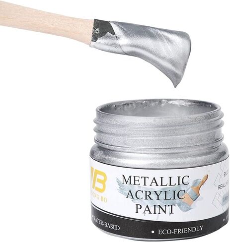YongBo Metallic Gold Acrylic Paint, 100ml Gold Paint, Gold Leaf Paint for Metal, Wood, Headstone, Painting, Non Toxic Non Fading in Saudi Arabia