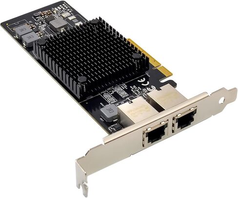 10G PCIe Network Card NIC Adapter with AQC107 Chipset +3ft Cat8 Ethernet Cable 10GB/5GB/2.5GB/1000M PCI Express Gigabit Ethernet Card RJ45 LAN Controller Support PXE in Saudi Arabia