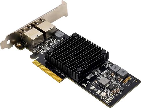 10G PCIe Network Card NIC Adapter with AQC107 Chipset +3ft Cat8 Ethernet Cable 10GB/5GB/2.5GB/1000M PCI Express Gigabit Ethernet Card RJ45 LAN Controller Support PXE in Saudi Arabia