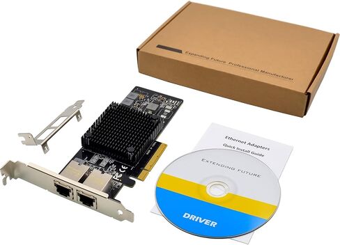 10G PCIe Network Card NIC Adapter with AQC107 Chipset +3ft Cat8 Ethernet Cable 10GB/5GB/2.5GB/1000M PCI Express Gigabit Ethernet Card RJ45 LAN Controller Support PXE in Saudi Arabia