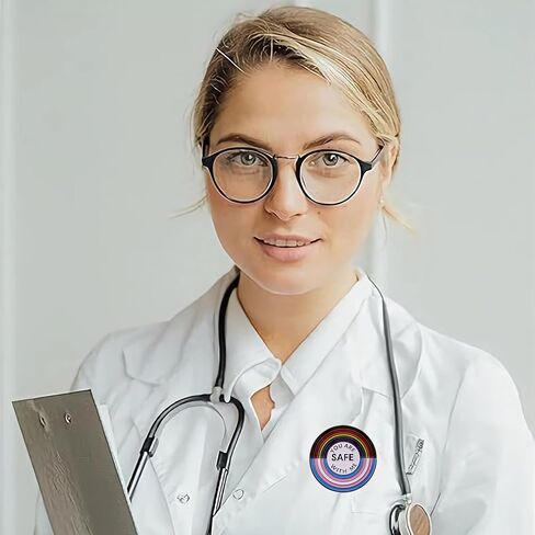 1Pcs You Are Safe With Me Pins Enamel Lapel Pin Rainbow Pride Pin Nurse Doctor Student Brooch Pin Badge Pin for Shirt Backpack Decorative Accessories Gift Bulk in Kuwait