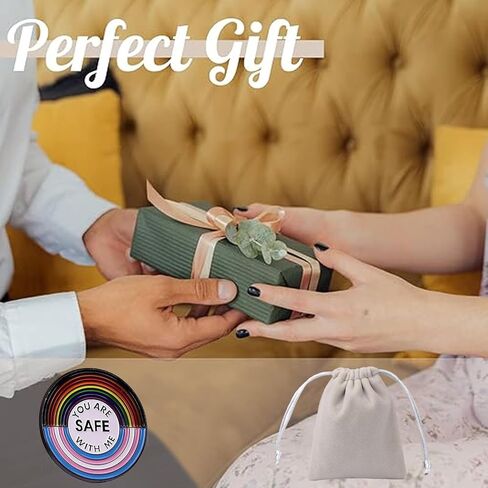 1Pcs You Are Safe With Me Pins Enamel Lapel Pin Rainbow Pride Pin Nurse Doctor Student Brooch Pin Badge Pin for Shirt Backpack Decorative Accessories Gift Bulk in Kuwait