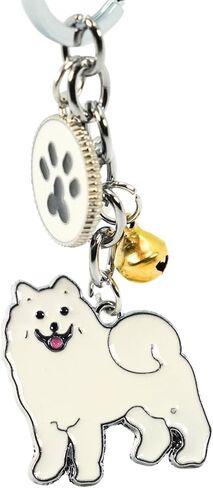Cute Soft Enamel Dog Keychain - Premium Quality Pet Lover Accessory - Available in Multiple Breeds in Saudi Arabia