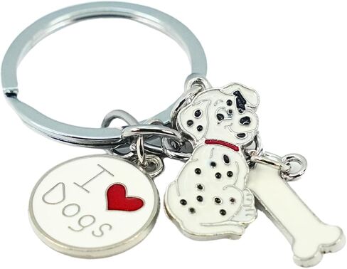 Cute Soft Enamel Dog Keychain - Premium Quality Pet Lover Accessory - Available in Multiple Breeds in Saudi Arabia
