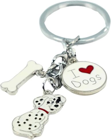 Cute Soft Enamel Dog Keychain - Premium Quality Pet Lover Accessory - Available in Multiple Breeds in Saudi Arabia