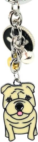 Cute Soft Enamel Dog Keychain - Premium Quality Pet Lover Accessory - Available in Multiple Breeds in Saudi Arabia