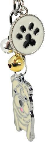 Cute Soft Enamel Dog Keychain - Premium Quality Pet Lover Accessory - Available in Multiple Breeds in Saudi Arabia