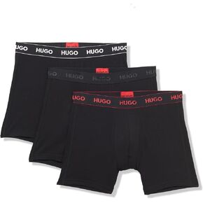 HUGO Men's 3 Pack Stretch Cotton Boxer Briefs