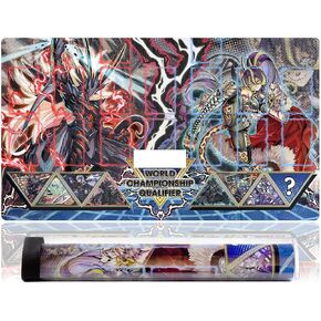 Ygo Playmat بطاقة حصيرة مطاطية مبارزة حصيرة الألعاب المنافسة وسادة حصيرة بطاقة الموثق سطح السفينة 23.6x13.7in