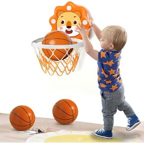 Indoor Mini Basketball Hoop for Toddlers Kids Boys Bedroom,Adjustable Height,Space-Saving,Christmas Birthday Gifts Toy for Boys,Toddler Toys