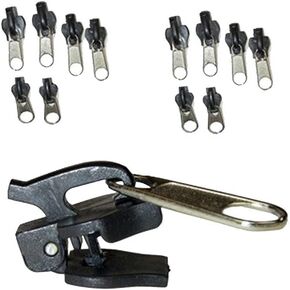 6Pcs Black Fasteners Fix Zip Puller Zipper Repair Kit Replacement Zip Slider Teeth Zippers,Design Arts, Crafts and Sewing，Replacement Zipper，Fasteners，Zippers